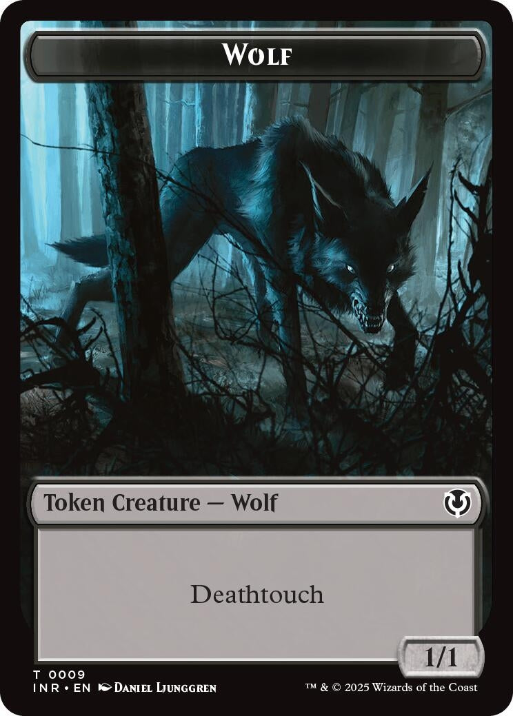 Image for Wolf (0009) // Wolf (0018) Double-Sided Token (9 // 18) (INR) - Magic: The Gathering