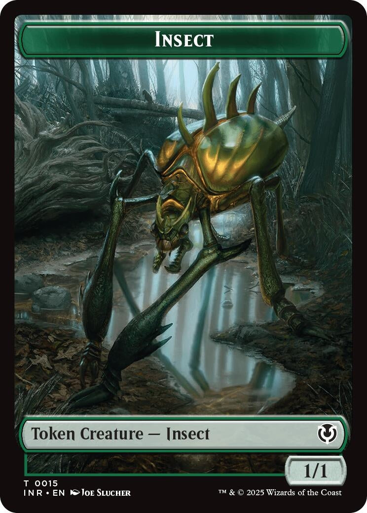 Image for Insect // Spider Double-Sided Token (15 // 16) (INR) - Magic: The Gathering