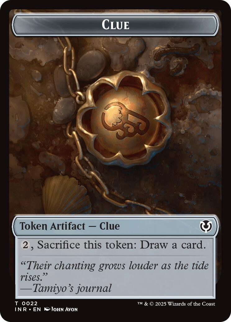 Image for Clue // Eldrazi Horror Double-Sided Token (22 // 1) (INR) - Magic: The Gathering