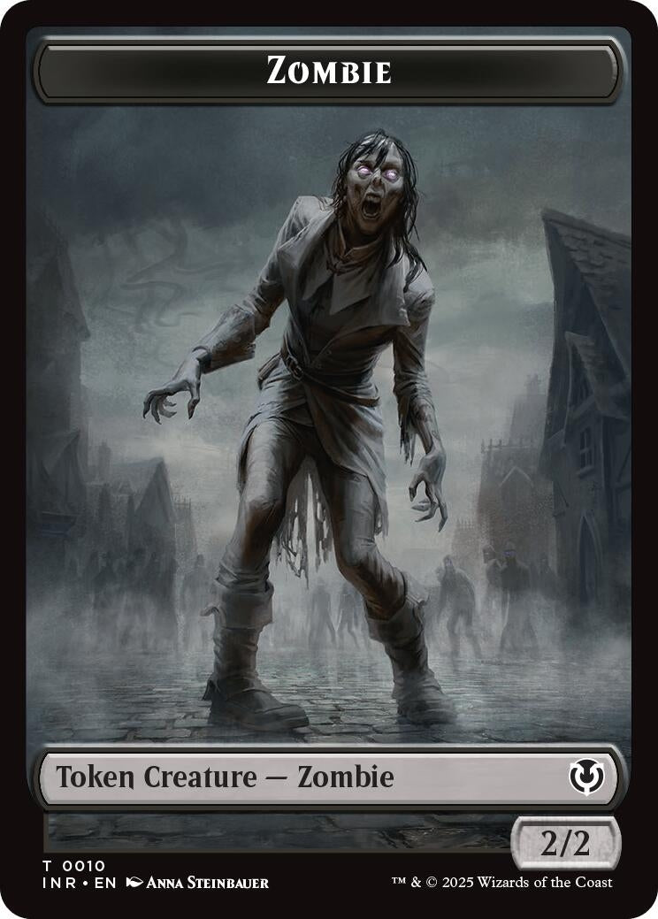 Image for Zombie (0010) // Blood Double-Sided Token (10 // 21) (INR) - Magic: The Gathering