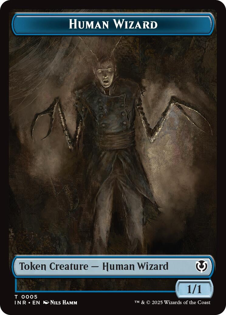 Image for Human Wizard // Emblem - Jace, Unraveler of Secrets Double-Sided Token (5 // 25) (INR) - Magic: The Gathering