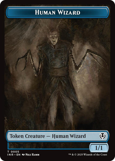 Human Wizard // Emblem - Jace, Unraveler of Secrets Double-Sided Token (5 // 25) (INR)