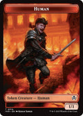 Image for Human (0014) // Emblem - Chandra, Dressed to Kill Double-Sided Token (14 // 24) (INR) - Magic: The Gathering