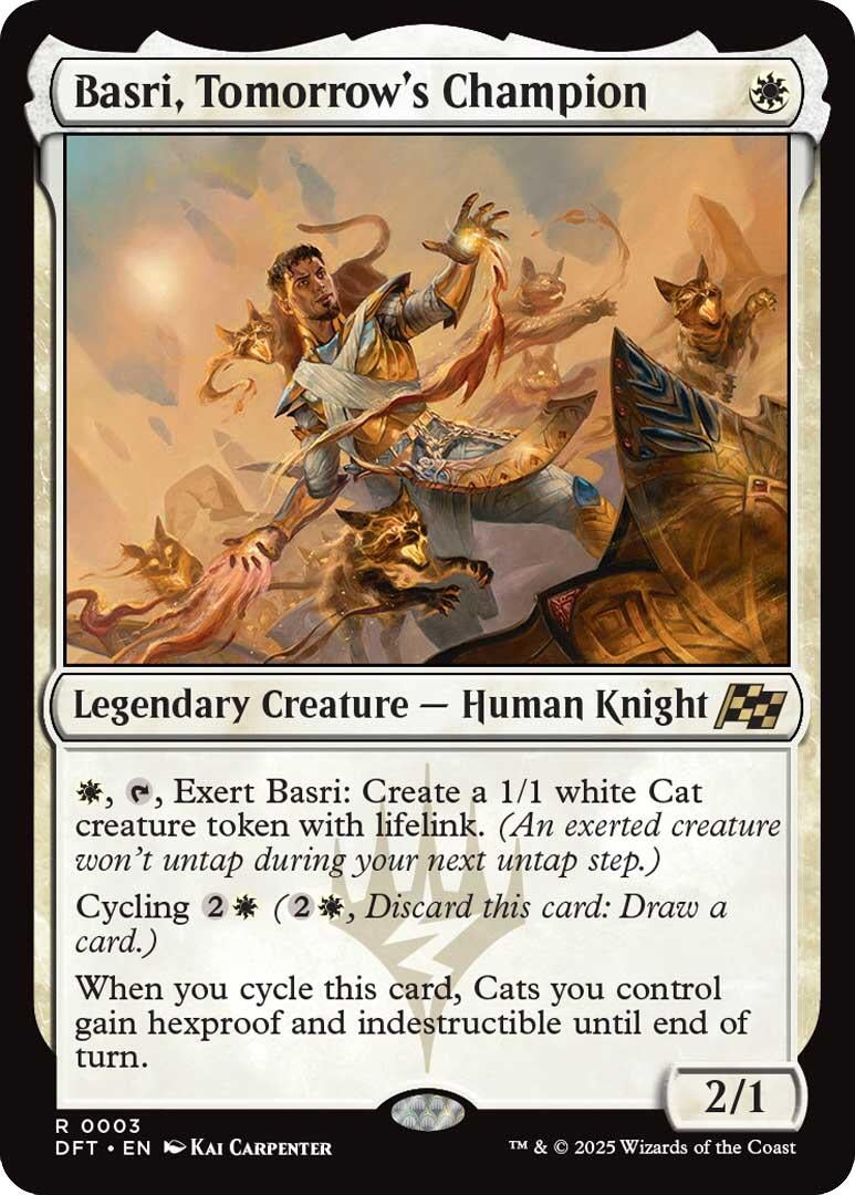 Image for Basri, Tomorrow's Champion (3) (DFT) - Magic: The Gathering