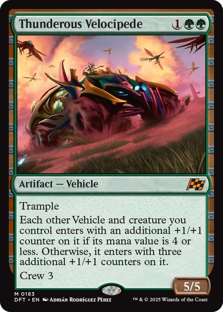 Image for Thunderous Velocipede (183) (DFT) - Magic: The Gathering