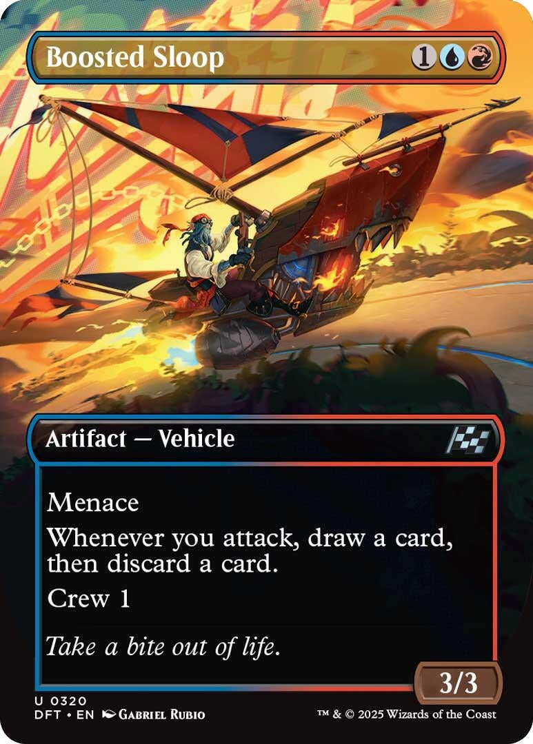 Image for Boosted Sloop (Borderless) (320) (DFT) - Magic: The Gathering