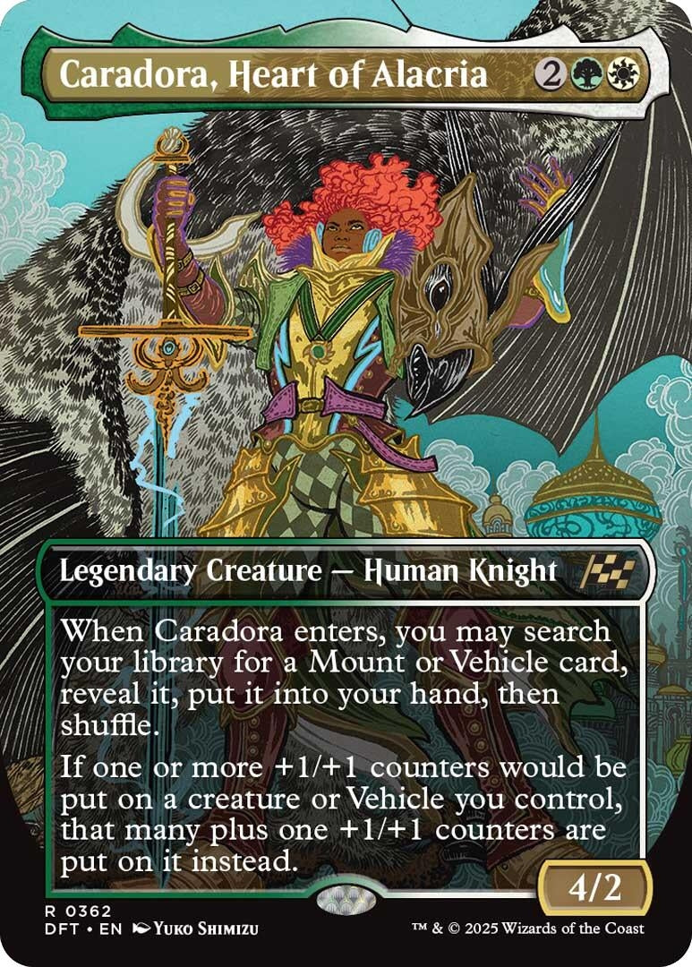 Image for Caradora, Heart of Alacria (Borderless) (362) (DFT) - Magic: The Gathering