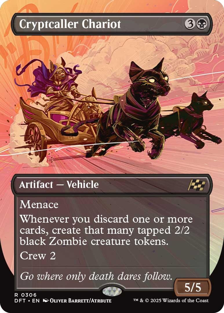 Image for Cryptcaller Chariot (Borderless) (306) (DFT) - Magic: The Gathering