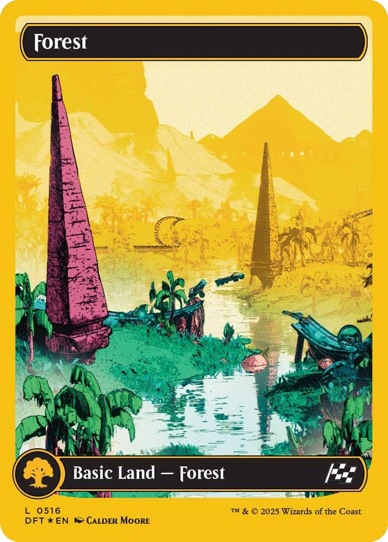 Image for Forest (0516) (First-Place Foil) (516) (DFT) - Magic: The Gathering