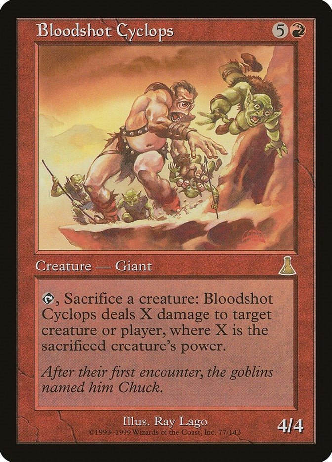 Image for Bloodshot Cyclops (77) (UDS) - Magic: The Gathering