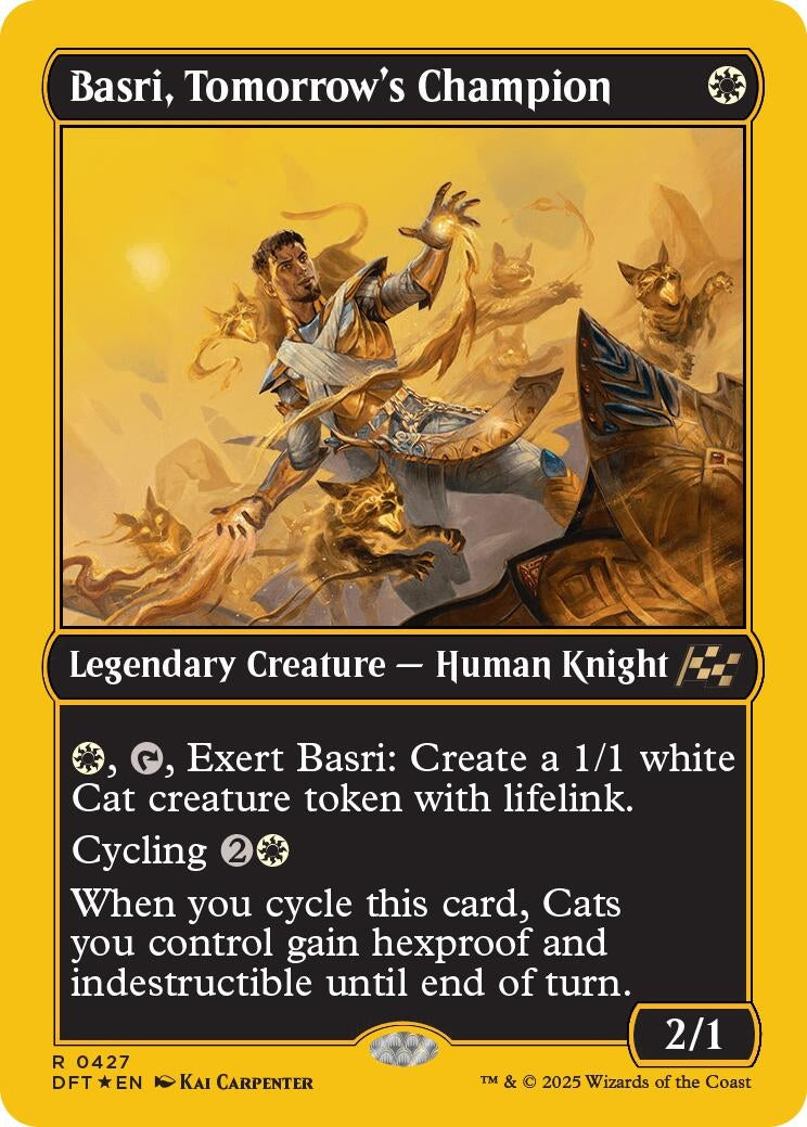 Image for Basri, Tomorrow's Champion (First-Place Foil) (427) (DFT) - Magic: The Gathering
