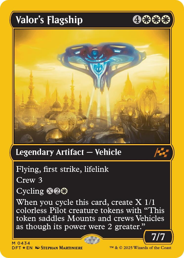 Image for Valor's Flagship (First-Place Foil) (434) (DFT) - Magic: The Gathering