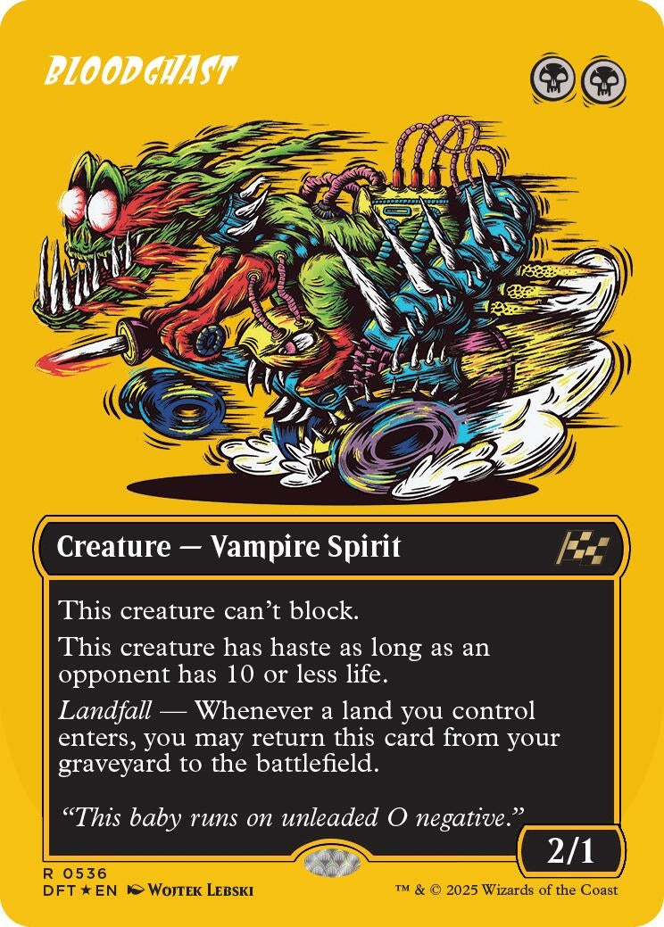 Image for Bloodghast (Borderless) (First-Place Foil) (536) (DFT) - Magic: The Gathering