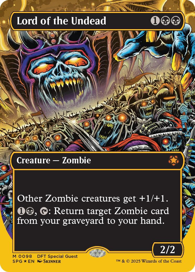 Image for Lord of the Undead (Borderless) (First-Place Foil) (98) (SPG) - Magic: The Gathering