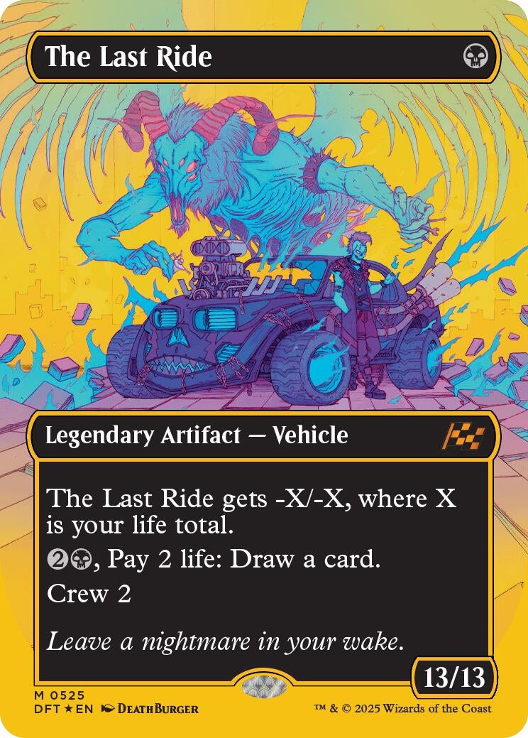 Image for The Last Ride (Borderless) (First-Place Foil) (525) (DFT) - Magic: The Gathering