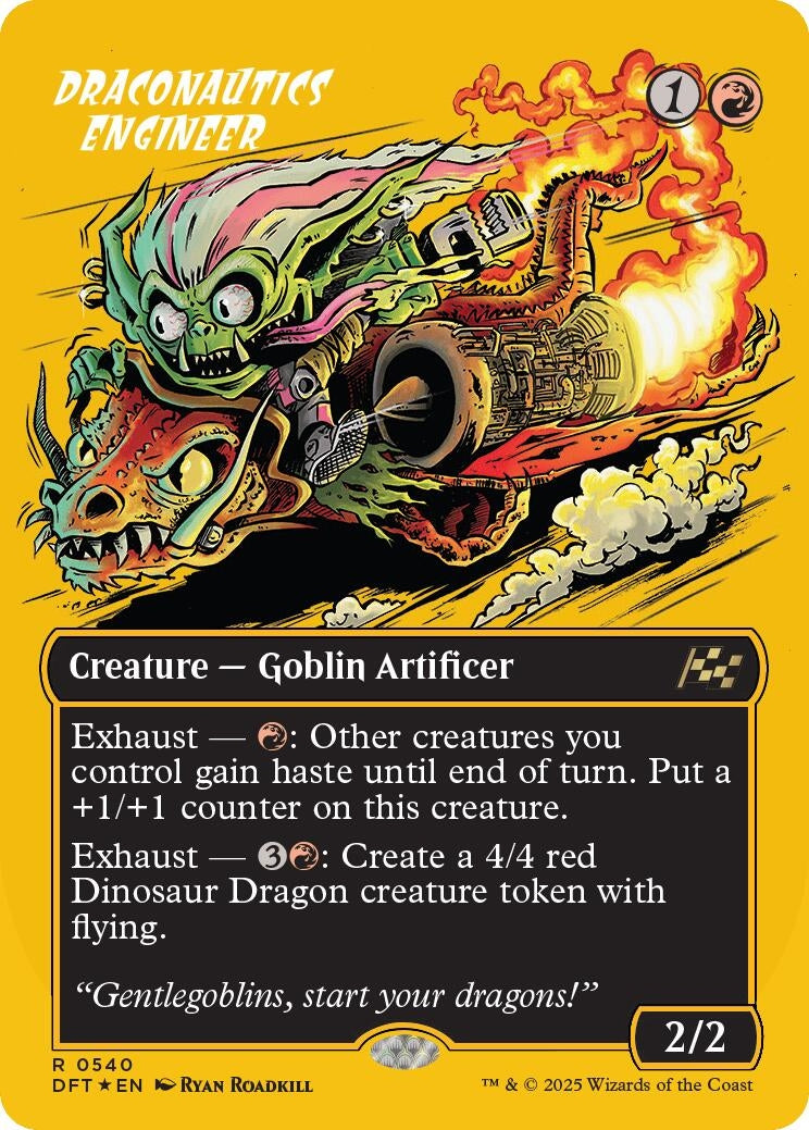 Image for Draconautics Engineer (Borderless) (First-Place Foil) (540) (DFT) - Magic: The Gathering