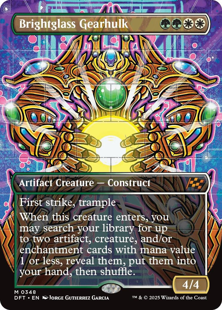 Image for Brightglass Gearhulk (Borderless) (348) (DFT) - Magic: The Gathering