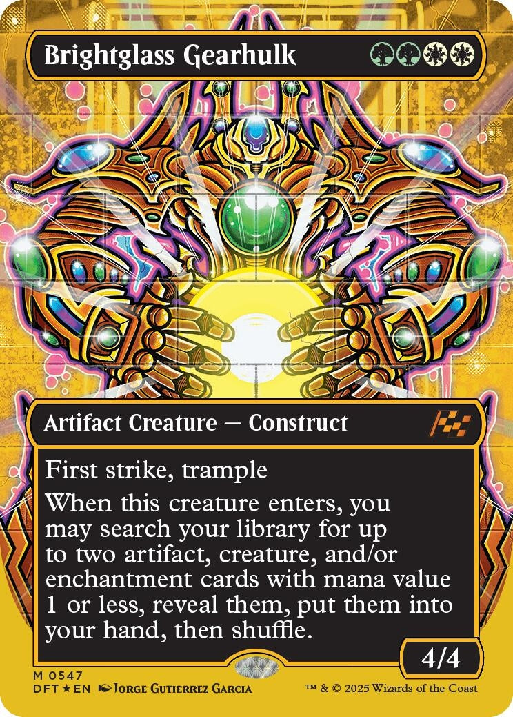 Image for Brightglass Gearhulk (Borderless) (First-Place Foil) (547) (DFT) - Magic: The Gathering