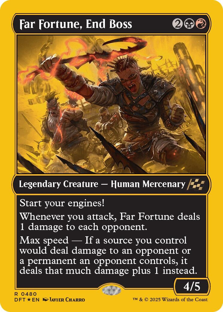 Image for Far Fortune, End Boss (First-Place Foil) (480) (DFT) - Magic: The Gathering