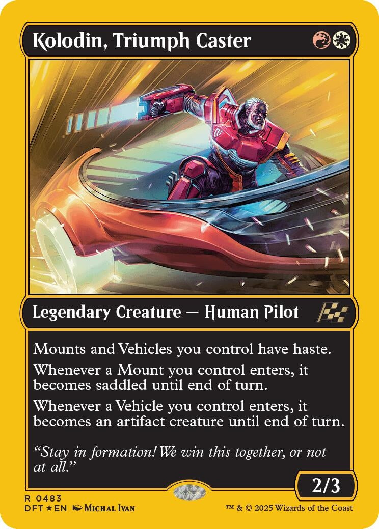 Image for Kolodin, Triumph Caster (First-Place Foil) (483) (DFT) - Magic: The Gathering