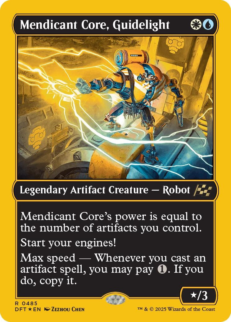 Image for Mendicant Core, Guidelight (First-Place Foil) (485) (DFT) - Magic: The Gathering