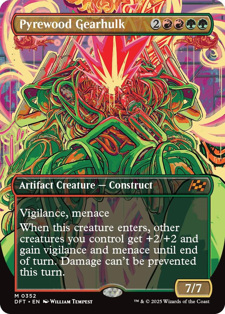 Image for Pyrewood Gearhulk (Borderless) (352) (DFT) - Magic: The Gathering