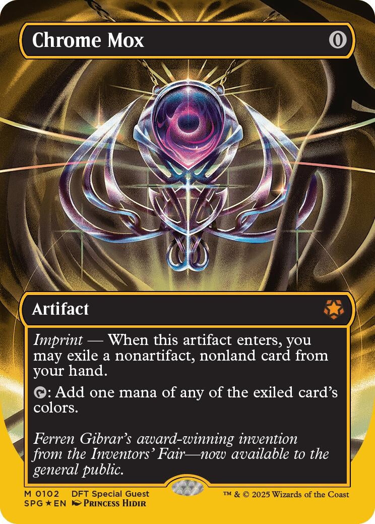 Image for Chrome Mox (Borderless) (First-Place Foil) (102) (SPG) - Magic: The Gathering