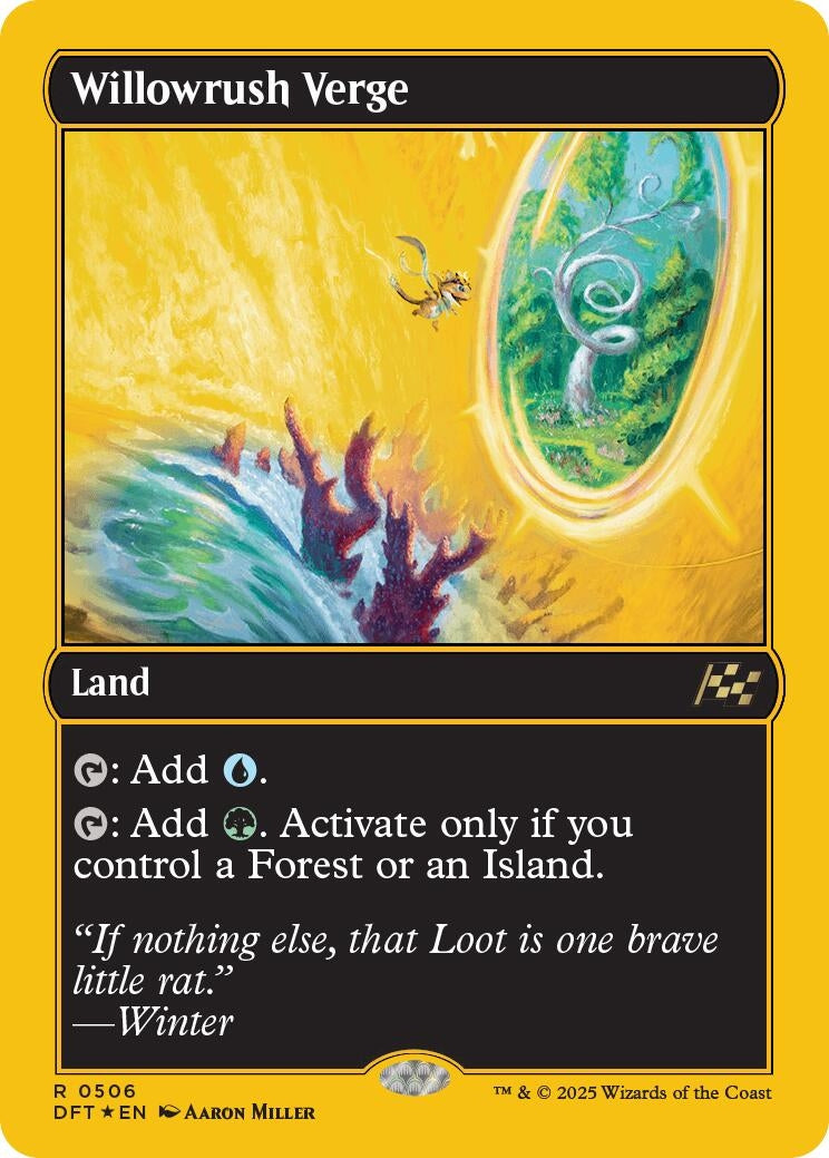 Image for Willowrush Verge (First-Place Foil) (506) (DFT) - Magic: The Gathering