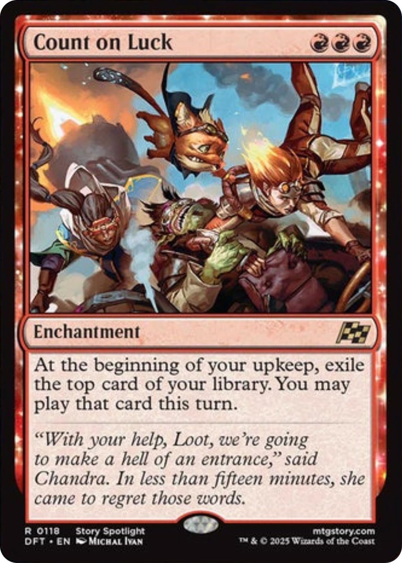 Image for Count on Luck (118) (DFT) - Magic: The Gathering