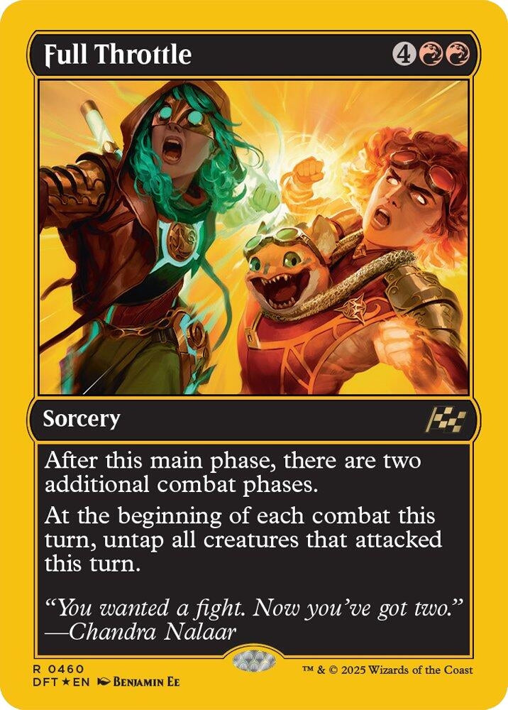 Image for Full Throttle (First-Place Foil) (460) (DFT) - Magic: The Gathering
