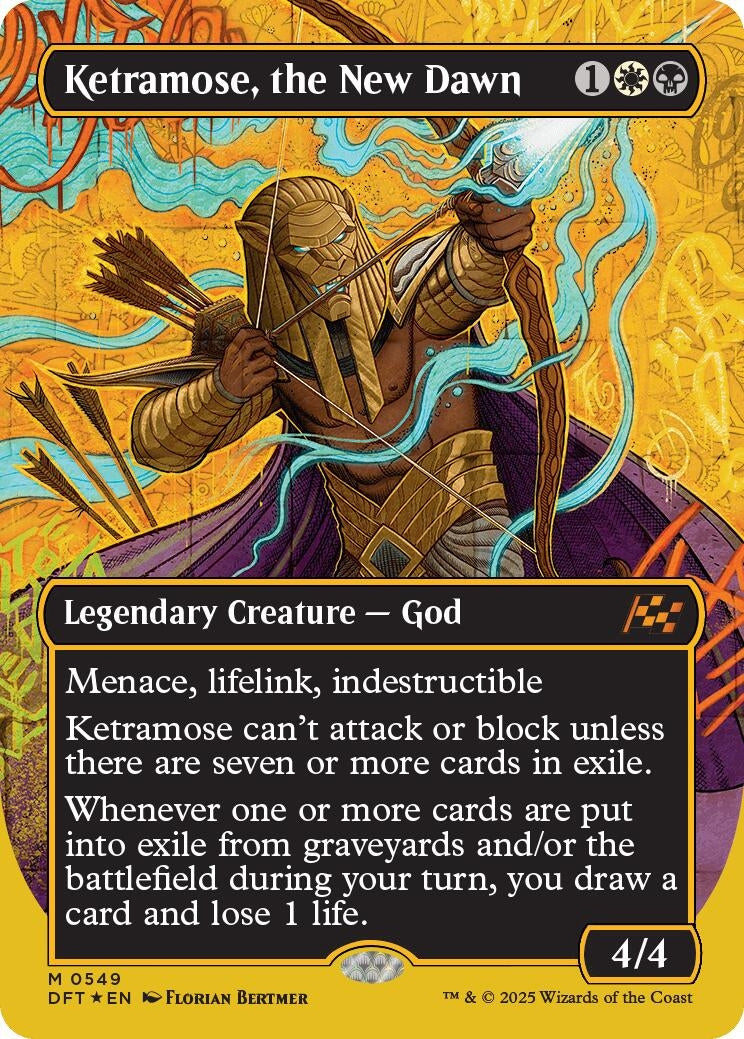 Image for Ketramose, the New Dawn (Borderless) (First-Place Foil) (549) (DFT) - Magic: The Gathering