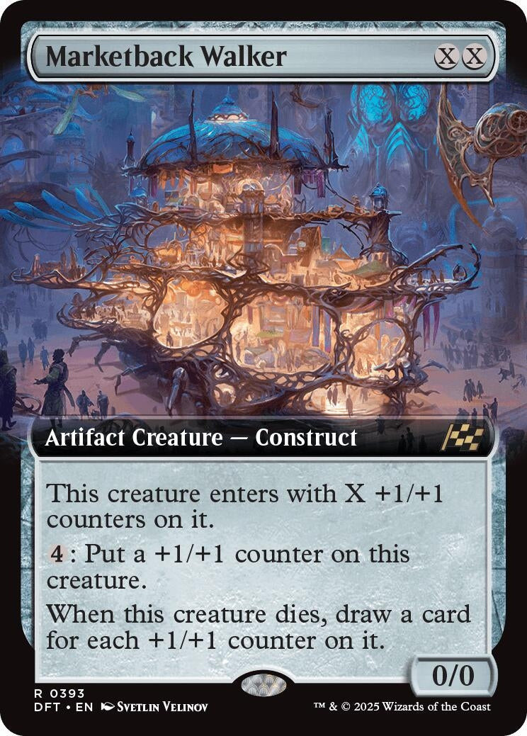 Image for Marketback Walker (Extended Art) (393) (DFT) - Magic: The Gathering