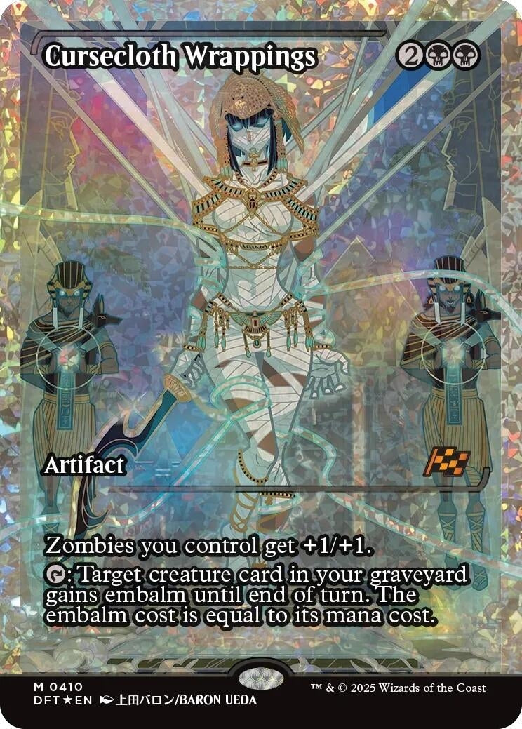 Image for Cursecloth Wrappings (Showcase) (Fracture Foil) (410) (DFT) - Magic: The Gathering