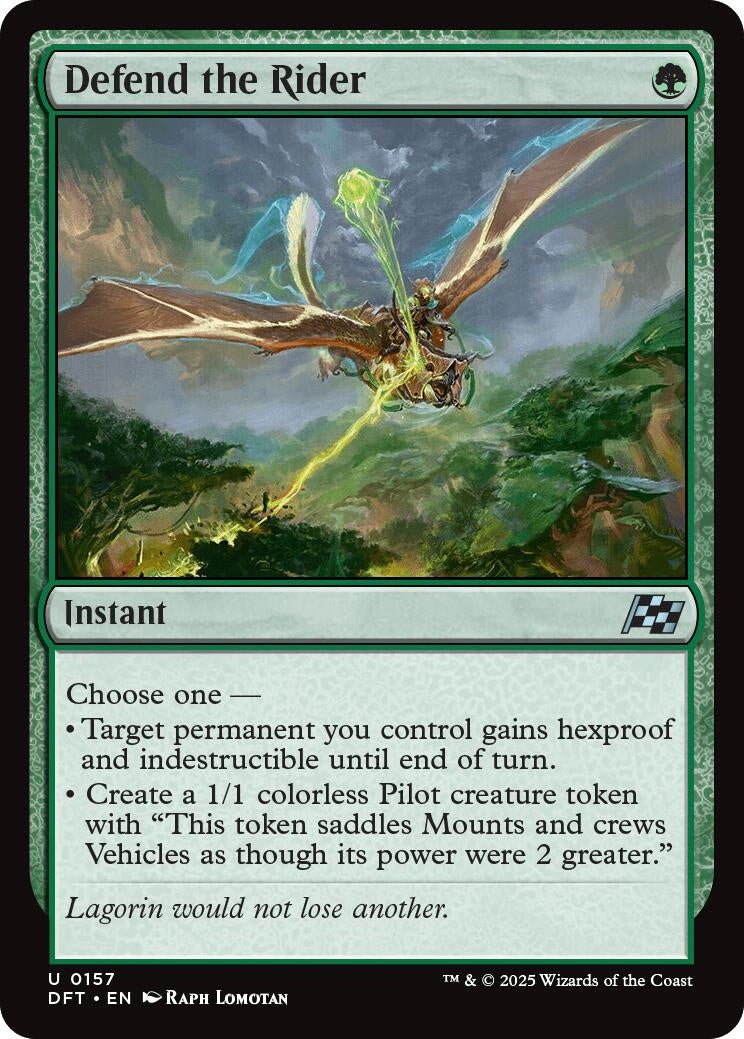 Image for Defend the Rider (157) (DFT) - Magic: The Gathering