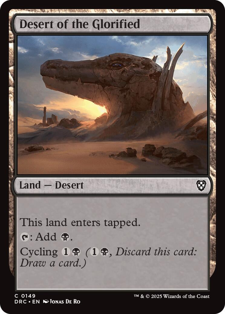 Image for Desert of the Glorified (149) (DRC) - Magic: The Gathering