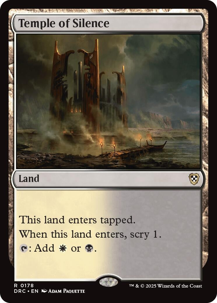 Image for Temple of Silence (178) (DRC) - Magic: The Gathering