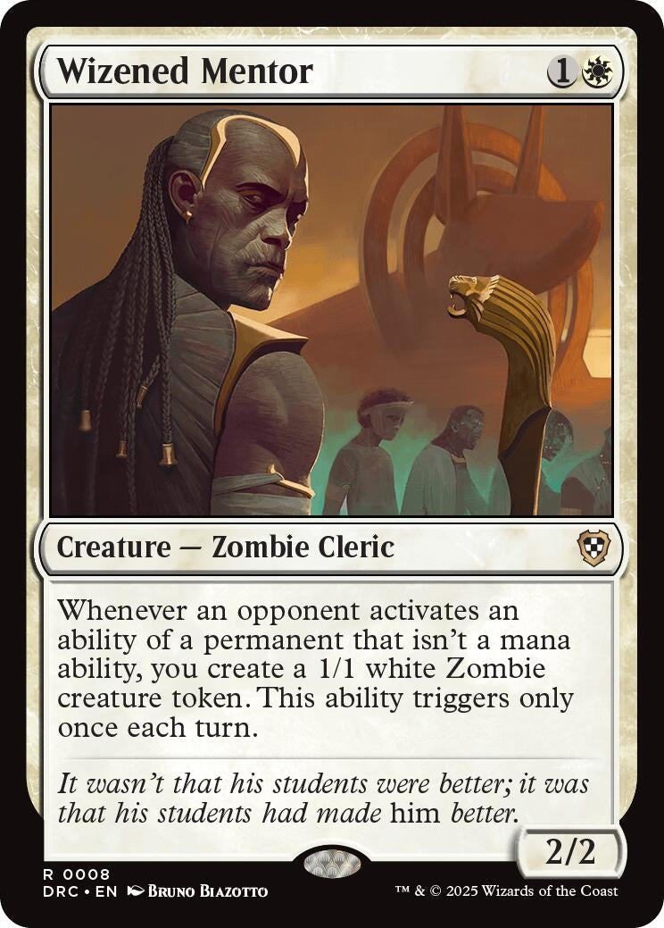 Image for Wizened Mentor (8) (DRC) - Magic: The Gathering