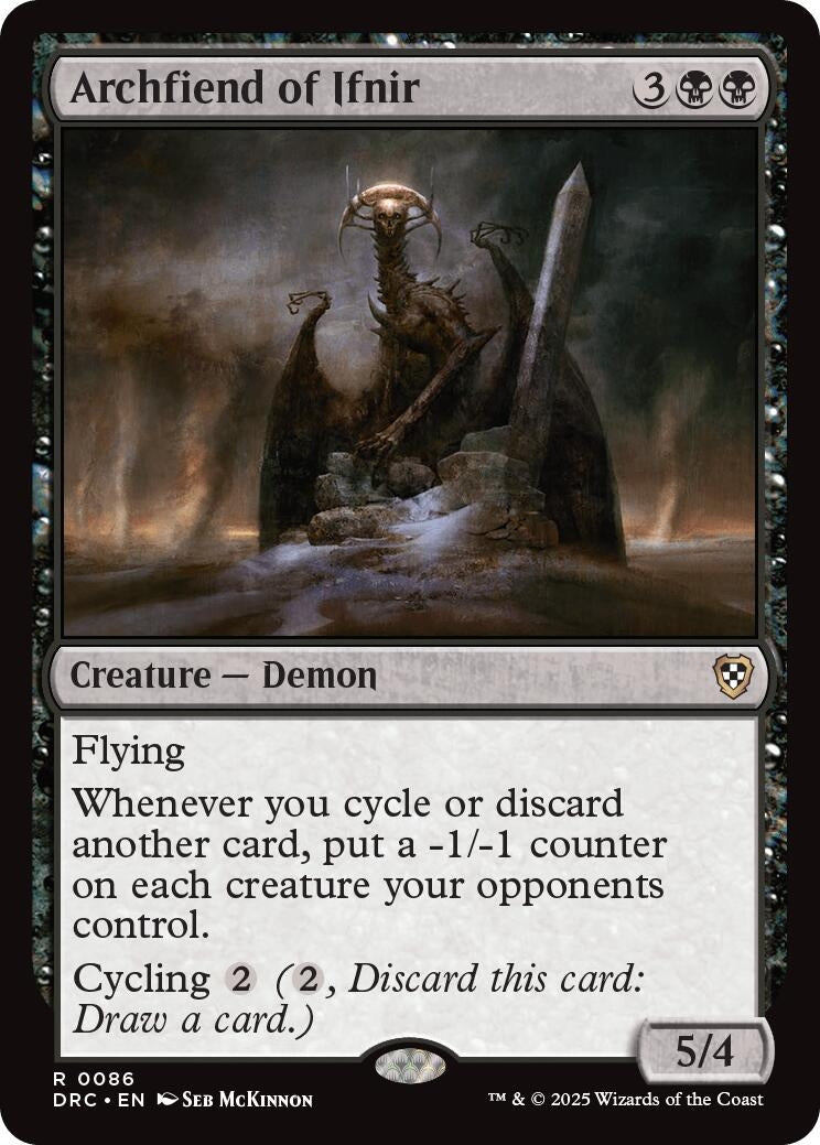 Image for Archfiend of Ifnir (86) (DRC) - Magic: The Gathering