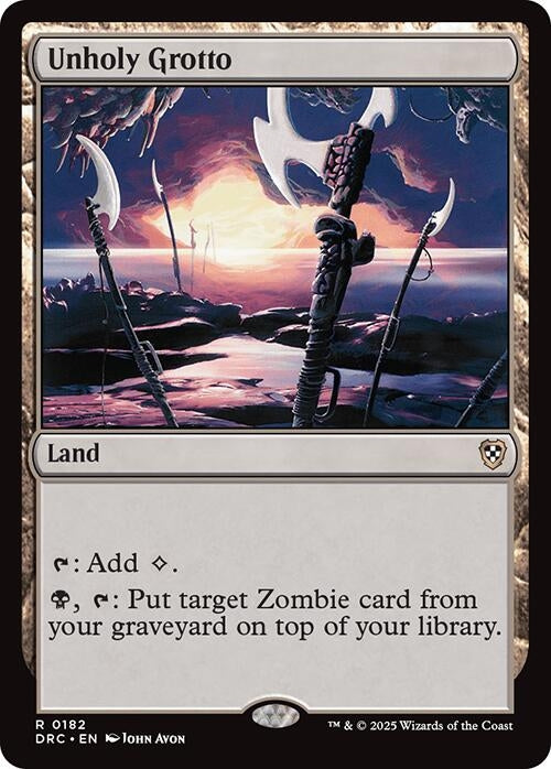 Image for Unholy Grotto (182) (DRC) - Magic: The Gathering