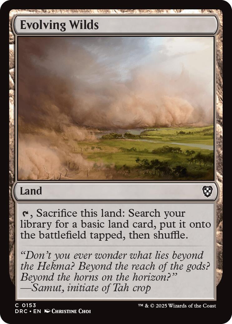 Image for Evolving Wilds (0153) (153) (DRC) - Magic: The Gathering
