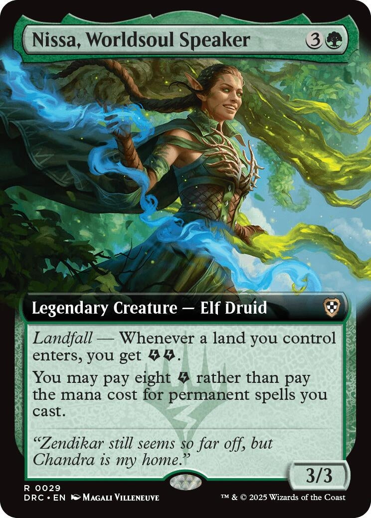 Image for Nissa, Worldsoul Speaker (Extended Art) (29) (DRC) - Magic: The Gathering