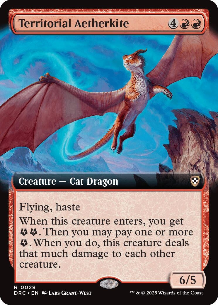 Image for Territorial Aetherkite (Extended Art) (28) (DRC) - Magic: The Gathering