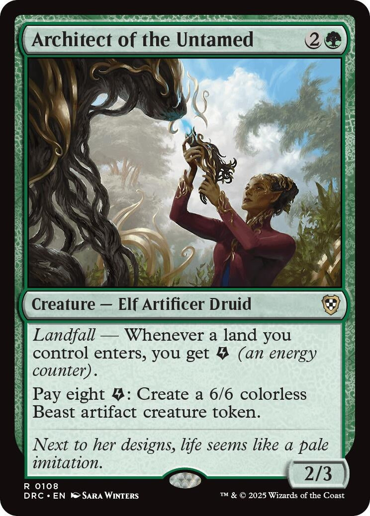 Image for Architect of the Untamed (108) (DRC) - Magic: The Gathering