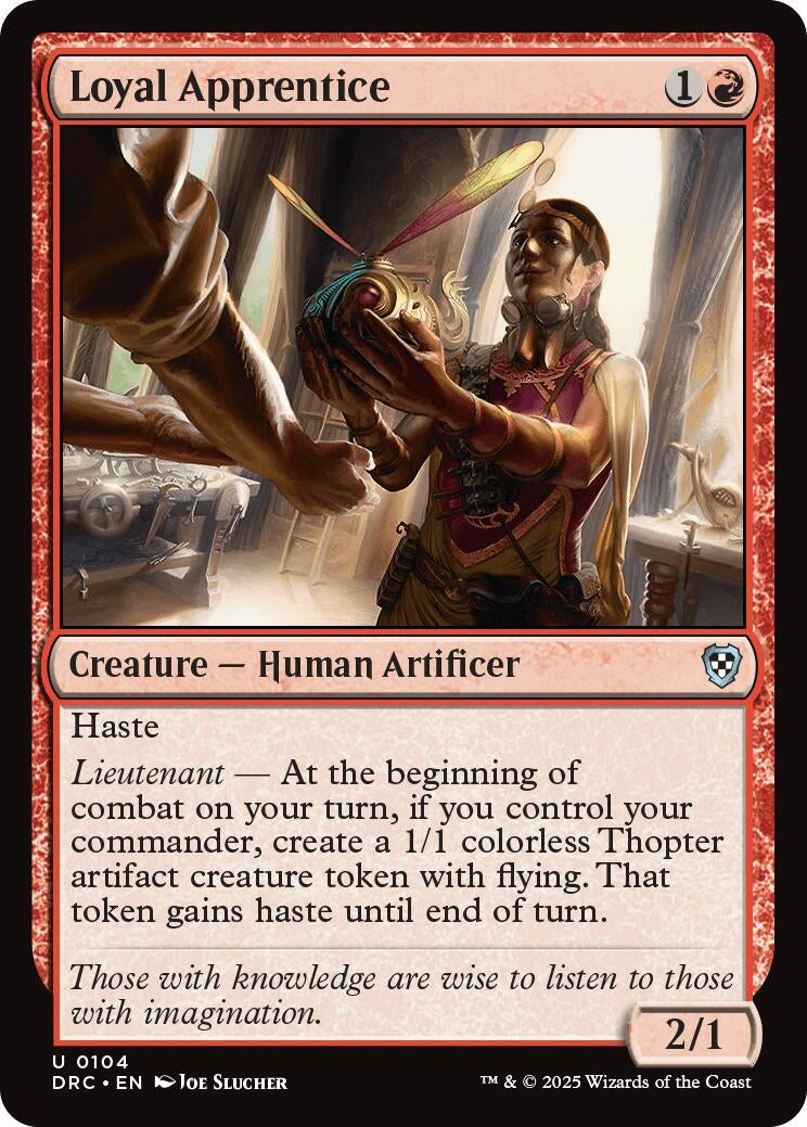 Image for Loyal Apprentice (104) (DRC) - Magic: The Gathering