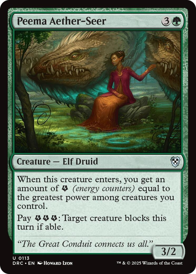 Image for Peema Aether-Seer (113) (DRC) - Magic: The Gathering