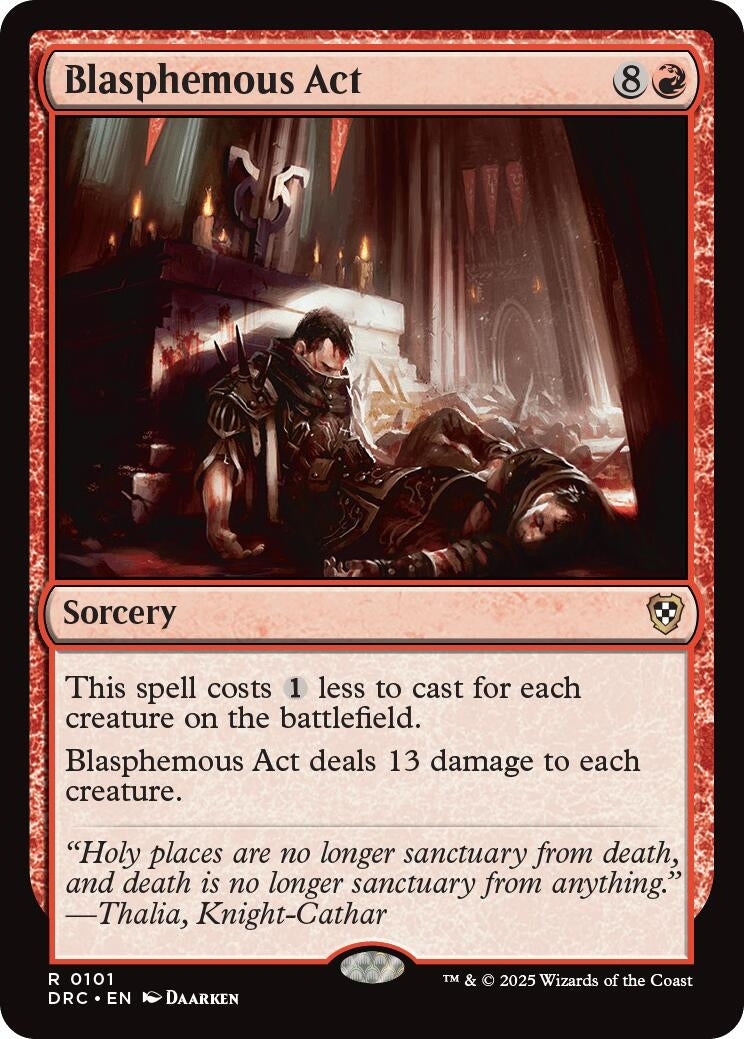 Image for Blasphemous Act (101) (DRC) - Magic: The Gathering