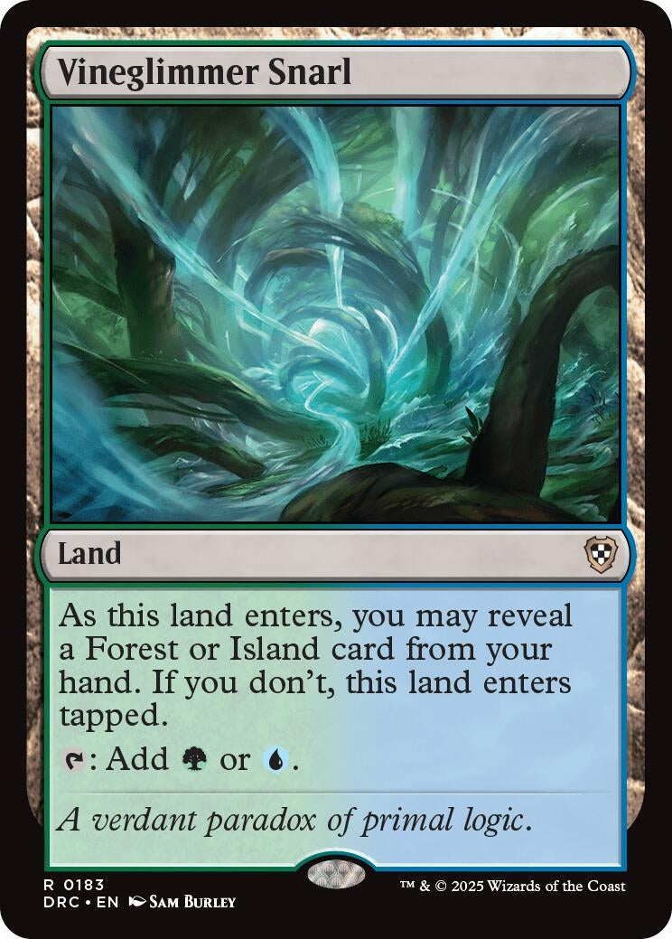Image for Vineglimmer Snarl (183) (DRC) - Magic: The Gathering