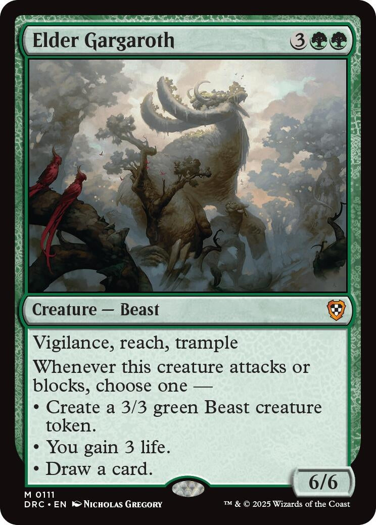 Image for Elder Gargaroth (111) (DRC) - Magic: The Gathering