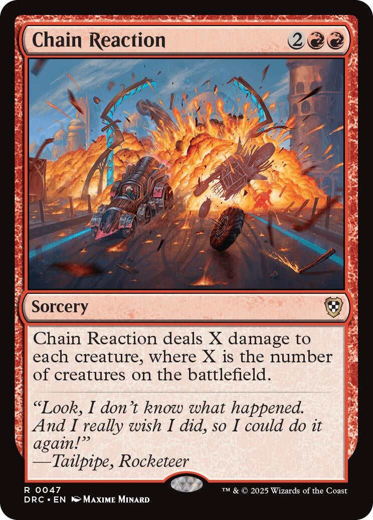 Image for Chain Reaction (47) (DRC) - Magic: The Gathering