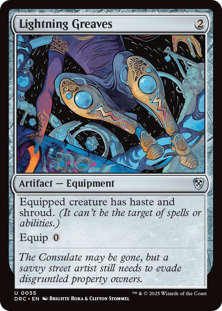 Image for Lightning Greaves (55) (DRC) - Magic: The Gathering